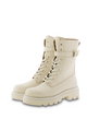 Leather Combat Boot with Buckle